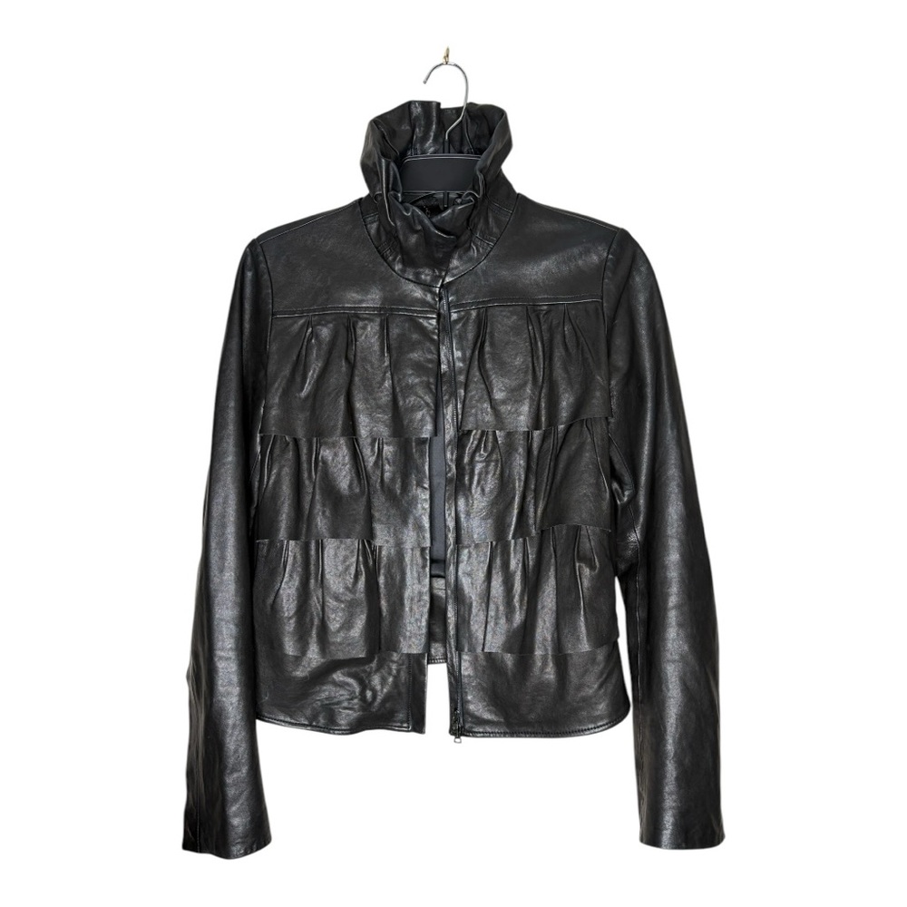DVF Black Leather Jacket